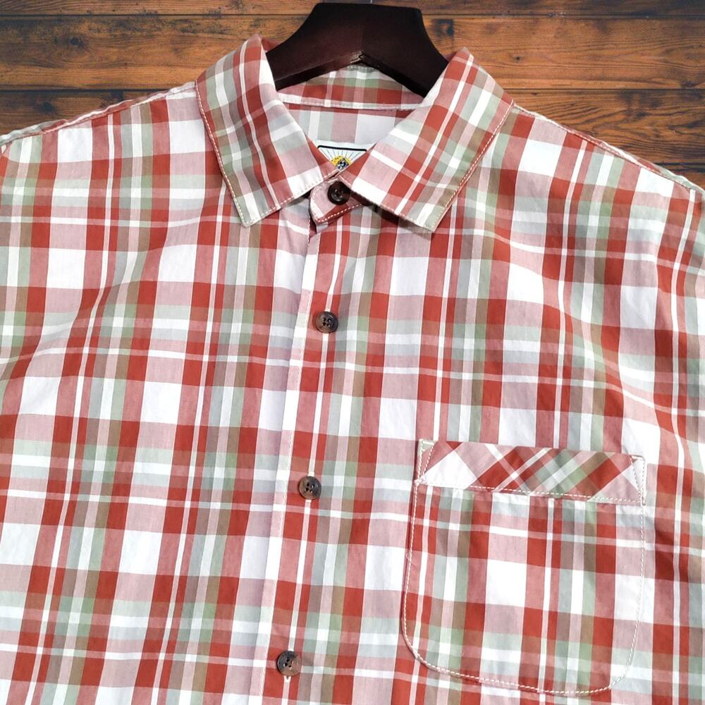 Surf Pendelton Men's‎ Plaid Button Down Short Sleeve Shirt Size Medium Casual